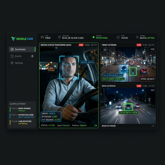 Cámaras y seguridad a bordo